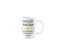 MIPOMALL Excellent Bonus Mum Mug, I Would Recommend but not Willing to Share, Joke or Silly Mug for Men or Women, Funny Birthday Gifts, Secret Santa Present mm-CA_201_26