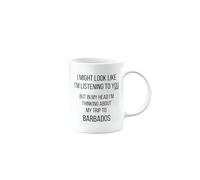 MIPOMALL Funny Backpacking Gift, Trip or Holiday to Barbados, Mug Presents for Christmas, Leaving, Goodbye, Hiking or Travelling, for Best Friend, Colleague, or boss, Men, Women, mm-CA_255_13