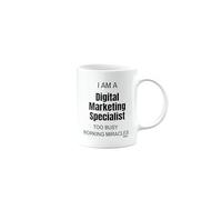 MIPOMALL Funny Digital Marketing Specialist Mug, I am a Digital Marketing Specialist Too Busy Working Miracles, Birthday Mug, Gift for Someone who is a Digital Marketing Specialist, mm-CA_142_38