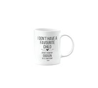 MIPOMALL Funny Godson Mug, I Don't Have a Favourite Child, Male, Joke, Silly, Gag, Gifts for Him, Happy Birthday Gifts for Men, Presents for Christmas, Cup,mm- CA_301_29