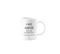MIPOMALL Funny Leaving Gift for Auditor, Best Mug Present for Men or Women or Friend or boss or Colleague, A Wise Auditor Once Said I'm Outta of here, mm-CA_147_63