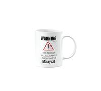 MIPOMALL Funny Travelling Gift, Trip or Holiday to Malaysia, Mug Presents for Christmas, Backpacking, Leaving, Goodbye, Hiking or Moving for Best Friend, Colleague or Boss, mm-CA_240_106