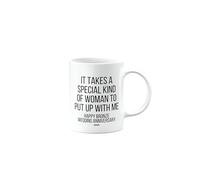 MIPOMALL Happy Bronze Wedding Anniversary, Birthday Mug for Wife, Girlfriend, Partner, Spouse, Funny, Valentines Gifts for Him or Her, Presents for Christmas, Men or Women, Cup, mm- CA_314_107