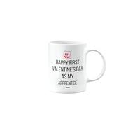 MIPOMALL Happy First Valentines Day as My Apprentice, Valentines Gifts for Him or Her, Presents for Men or Women, Cup, mm - CA_292_12