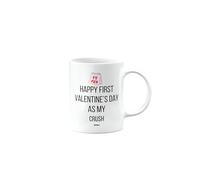 MIPOMALL Happy First Valentines Day as My Crush, Valentines Gifts for Him or Her, Presents for Men or Women, Cup, mm - CA_292_54