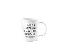 MIPOMALL Hapy Father's Day, Birthday Mug, it Takes a Special to Put up with me, Funny, Valentines Gifts for Him or Her, Presents for Christmas, Men or Women, Cup, mm- CA_312_10