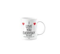 MIPOMALL I Love You Everyday My Bear Mug, Husband, Boyfriend, Wife, Girlfriend, Funny, Silly, Joke, Gag, Valentines Gifts for Him or Her, Presents for Men or Women, Cup, mm- CA_304_10
