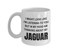 MIPOMALL Jaguar Gifts, Novelty Mugs, I Might Look Like I'm Listening, Birthday Gift, Funny Coffee Mug Tea Cup, Christmas Presents - wm3323 (11oz)