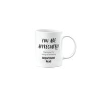 MIPOMALL Leaving Mug for Department Head, Retirement Present for Colleague, Appreciation Gift for Men or Women or Friend, You are Appreciated, Thank You for Being an Amazing, mm-CA_143_141