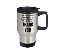 MIPOMALL Leaving Travel Mug, Retirement Mug, Leaving Gifts for Colleagues boss Friends Men, Funny Retired Cup for Work, Christmas Presents - May You be Proud
