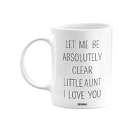 MIPOMALL Little Aunt Mug, Little Aunts Cup Gifts, Let me be Absolutely Clear I Love You, Presents for Men, Women, Male, Female, him, her, Birthday, Christmas, White Coffee Mugs Cups - wm-003c_161