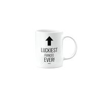 MIPOMALL Luckiest Fiancée Ever Mug, Funny, Joke, Silly, Gag, Birthday Gifts for Men or Women, Secret Santa, Presents for Christmas, Cup, mm-CA_258_72