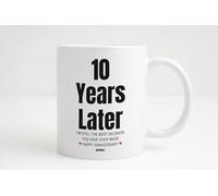 MIPOMALL Message Mug, Gift for Tin | Aluminium Wedding Anniversary, 10 Years Later, Coffee Mugs Tea Cup - D510
