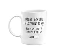 MIPOMALL Mug for Axolotl Mum or Dad, Funny, Joke or Silly, Birthday Gifts for Men or Women, Presents for Christmas, Secret Santa, I'm Thinking of mm-CA_228_9