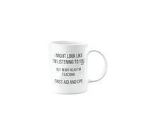 MIPOMALL Mug for First Aid and CPR Teacher or Lecturer, Funny, Joke or Silly, Birthday Gifts for Men or Women, Presents for Christmas, Secret Santa, I'm Teaching, mm-CA_226_74