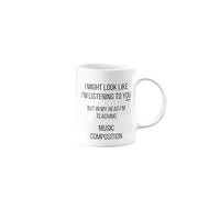 MIPOMALL Mug for Music Composition Teacher or Lecturer, Funny, Joke or Silly, Birthday Gifts for Men or Women, Presents for Christmas, Secret Santa, I'm Teaching, mm-CA_226_116