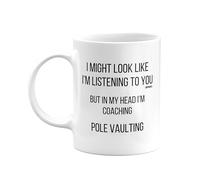 MIPOMALL Mug for Pole Vaulting Coach or Teacher or Assistant, Funny, Joke or Silly, Birthday Gifts for Men or Women, Presents for Christmas, Secret Santa, I'm Coaching, mm-CA_227_80