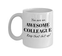 MIPOMALL Mug Gift for Colleagues from Coworker, You are an Awesome Colleague Keep it up, Ideal Cup Present for Birthday, Christmas, White Coffee Mug - wm0018