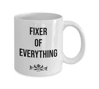 MIPOMALL Mug Gift for Work Colleagues Boss, Manager, Dad, Fixer of Everything, Funny Cup Present for Birthday, Christmas, White Coffee Mug - wm0110