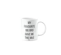 MIPOMALL My Favourite Big Bro Gave Me This Mug, Happy Birthday Gifts for Men or Women, Gift from Secret Santa, Presents for Christmas, mm-CA_176_17
