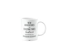 MIPOMALL New Job or Career Mug Present for Physician Associate, Leaving or Graduation or Goodluck Gift for Colleagues Boss Friend Men Women, New Adventures, mm-CA_171_78