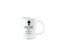 MIPOMALL Personalised Funny Dad Mug with Text, Funny Dad Mug Present, This dad is a, Gift from Daughter, Son or Step, Birthday Cup, Secret Santa, Presents for Christmas, mm-CA_194_1