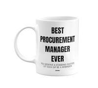 MIPOMALL Procurement Managers Mug Gifts, Best Procurement Manager Ever, Deserve Standing Ovation, Coffee Mugs Tea Cup - wmE4xx073