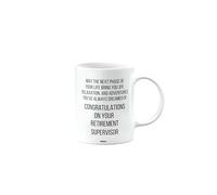 MIPOMALL Retirement Mug for Supervisor, Congratulations on Your Retirement, for Men or Women, Funny Birthday Gifts, Secret Santa Present, mm-CA_203_172