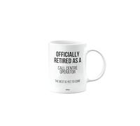 MIPOMALL Retirement Mug Present for Call Centre Operator, Gifts for Men or Women or Grandparents, Officialy Retired as, The Best is Yet to Come, Presents for Christmas, mm-CA_215_36