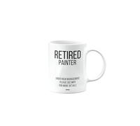MIPOMALL Retirement Mug Present for Painter, Gifts for Men or Grandad or Grandpa, Retired Under New Management See Wife, Presents for Christmas, mm-CA_214_225