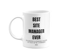 MIPOMALL Site Managers Mug Gifts, Best Site Manager Ever, Deserve Standing Ovation, Coffee Mugs Tea Cup - wmE4xx089