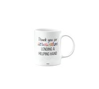 MIPOMALL Thank You Mug Present, for Lending a Helping Hand, Birthday Gifts for Men, Women, Colleague, Boss, Dad, Mum, Best Friend, Secret Santa Gifts, Presents for Christmas, mm-CA_181_30