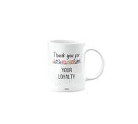 MIPOMALL Thank You Mug Present, for Your Loyalty, Birthday Gifts for Men, Women, Colleague, Boss, Dad, Mum, Best Friend, Secret Santa Gifts, Presents for Christmas, mm-CA_181_57