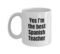MIPOMALL The Best Spanish Teacher Gifts for Him Or Her - Funny Coffee Mug Tea Cup for Christmas Valentines Gift Birthday Present for Any Occassion - Wm2914