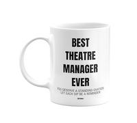 MIPOMALL Theatre Managers Mug Gifts, Best Theatre Manager Ever, Deserve Standing Ovation, Coffee Mugs Tea Cup - wmE4xx096