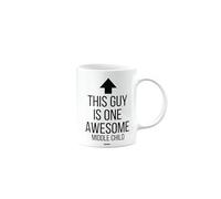 MIPOMALL This Guy is one Awesome Middle Child Mug, Funny, Joke, Silly, Gag, Birthday Gifts for Men, Secret Santa, Presents for Christmas mm-CA_256_95