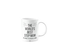 MIPOMALL This Step Mum Belongs to Mug, Step Mum Mug, The Worlds Best, Personalised Gift, Customised Mug with Text, Secret Santa, Presents for Christmas mm-CA_219_162