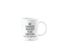 MIPOMALL We Survived Another Year Together, Happy 18th Anniversary Mug, Husband, Boyfriend, Wife, Girlfriend, Funny, Valentines Gifts for Him or Her, Presents for Men or Women, Cup, mm- CA_310_27