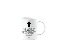 MIPOMALL Worlds Best Grumpy Grandad Mug, Funny, Joke, Silly, Gag, Birthday Gifts for Men or Women, Secret Santa, Presents for Christmas, Cup, mm-CA_254_84