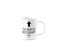 MIPOMALL Worlds Best Grumpy Mum Mug, Funny, Joke, Silly, Gag, Birthday Gifts for Men or Women, Secret Santa, Presents for Christmas, Cup, mm-CA_254_124