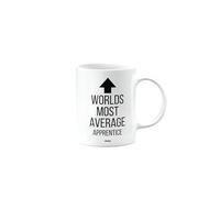 MIPOMALL Worlds Most Average Apprentice Mug, Funny, Joke, Silly, Gag, Birthday Gifts for Men or Women, Secret Santa, Presents for Christmas, Cup, mm-CA_259_12