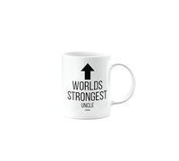 MIPOMALL World's Strongest Uncle Mug, Funny, Joke, Silly, Gag, Happy Birthday Gifts for Men or Women, Secret Santa, Presents for Christmas, Cup, mm-CA_271_184