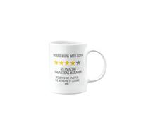 MIPOMALL Would Work with Again, Funny Leaving Mug for Operations Manager, Farewell, Great Gift for Colleague, Boss, Manager, Goodbye, Christmas, Joke, Silly, Gag, mm-CA-329a_222