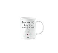 MIPOMALL You are My Knight in Shining Armor, Mug for Husband, Boyfriend, Girlfriend, Wife, Best Friend, Happy Birthday Gifts, Him or Her, Presents for Christmas, Cup, CA_321_90