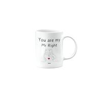 MIPOMALL You are My Mr Right, Mug for Husband, Boyfriend, Girlfriend, Wife, Best Friend, Happy Birthday Gifts, Him or Her, Presents for Christmas, Cup, CA_321_109
