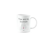 MIPOMALL You are My Soulmate, Mug for Husband, Boyfriend, Girlfriend, Wife, Best Friend, Happy Birthday Gifts, Him or Her, Presents for Christmas, Cup, CA_321_163