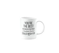 MIPOMALL You're The Best Business Partner Mug from Business Partner, Happy Birthday Gifts for Men or Women, Secret Santa, Presents for Christmas, Cup, Could Wish for,V1-CA_283_62