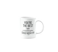 MIPOMALL You're The Best Nan Mug from Granddaughter, Happy Birthday Gifts for Men or Women, Secret Santa, Presents for Christmas, Cup, Could Wish for,V1-CA_283_181
