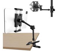 Mippko Clip Clamp Tablet Holder for Desk/Table/Easel/Board/Shelf,Compatible with 7~12.9 inch iPad/Nexus/LG G Pads/Fire HD, Aluminium Alloy 10 inch Length Magic Arm Metal Clamp