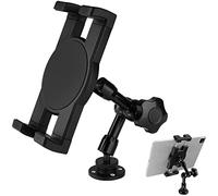Mippko Heavy Duty Drill Base Tablet Holder, iPad Mount for Truck/Car/Boat/Wall/Desk/Vehicle Dashboard,360° Adjustable Aluminum Alloy Arm Mount Compatible with 7~12.9" iPad/Nexus/Fire HD/e-Book/Switch